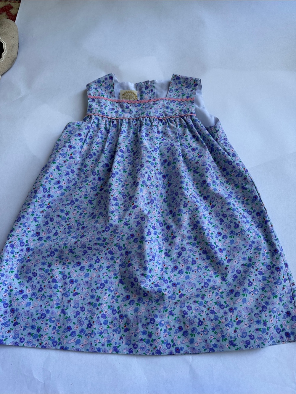 Toddler Lavender Floral Sleeveless Casual Dress